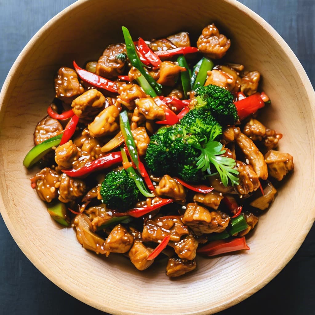 Szechuan Soya Paneer / Tofu Stir-Fry